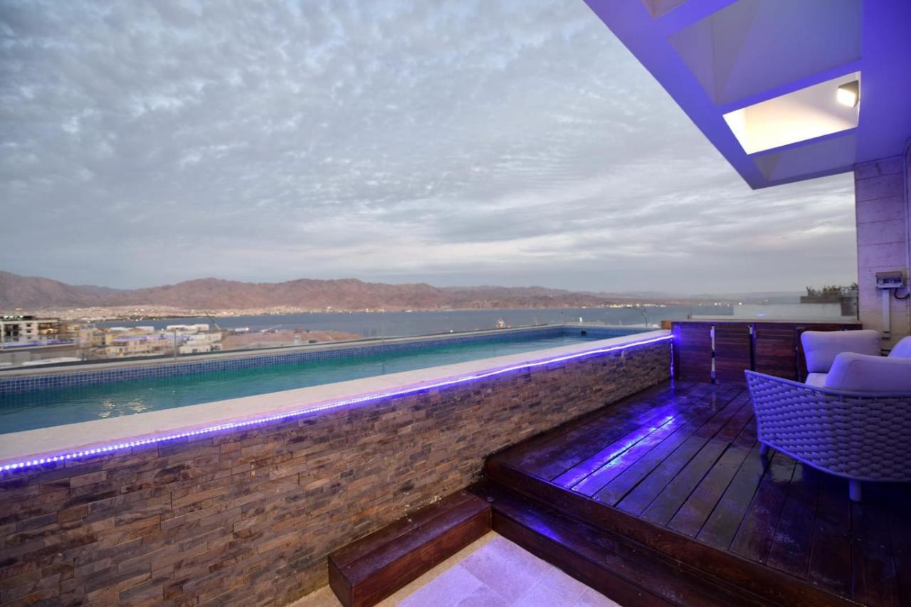 Private Pool Luxury Penthouses Sea View Ейлат Екстериор снимка